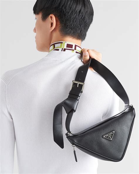 prada saffiano lux belt bag|Black Saffiano Leather Belt Bag .